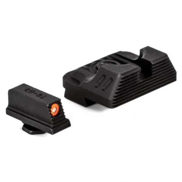 799746 ZevTech Combat Night Sight Set w Tritium Rear for Glock Gen 1 3 17 and 19 Handguns SIGHT SET 215 NS COM3 NS B